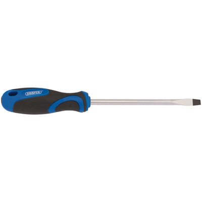 Draper Soft Grip Plain Slot Screwdriver, 6.0 x 150mm 48923