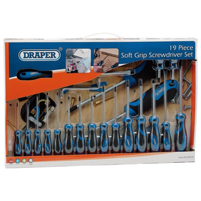 Draper Soft Grip Screwdriver Set (19 Piece) 09548