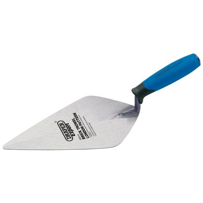 Draper Soft Grip Stainless Steel London Pattern Brick Trowel, 275mm 82148