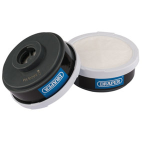 Draper Spare A1P2 Filters (2) for Combined Vapour and Dust Respirator 03030 03030