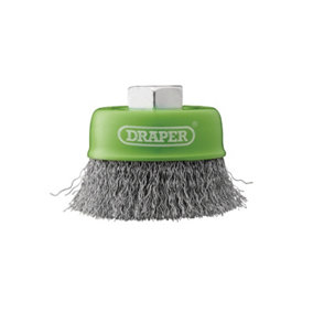 Draper Stainless-Steel Crimped Wire Cup Brush, 75mm, M14 08052