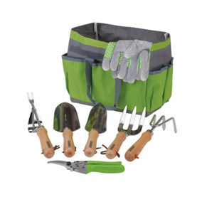 Draper Stainless Steel Garden Tool Set with Storage Bag (8 Piece) 08997