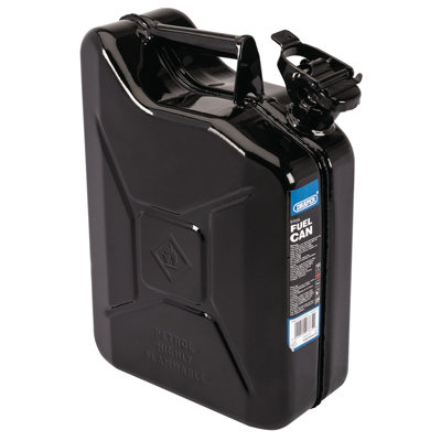 Draper Steel Fuel Can, 10L, Black 07664