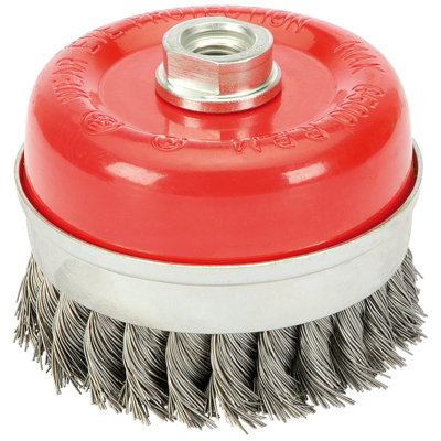 Draper  Steel Twist-Knot Wire Cup Brush, 100mm, M14 41450