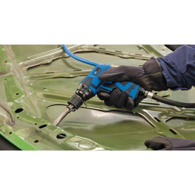 Draper 65142 Storm Force Composite Air Hamer en Beitel Kit, Blauw
