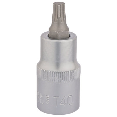 Draper T40 x 55mm 1/2" Square Drive Draper TX-STAR Socket Bit 16312