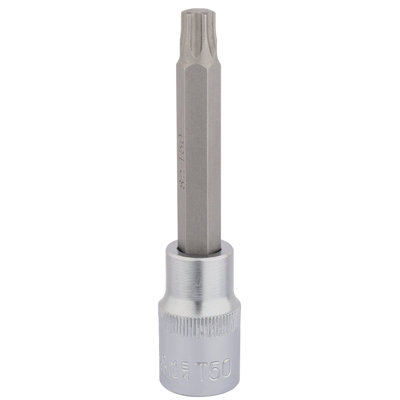 Draper T50 x 100mm 1/2" Square Drive Draper TX-STAR Socket Bit 16318