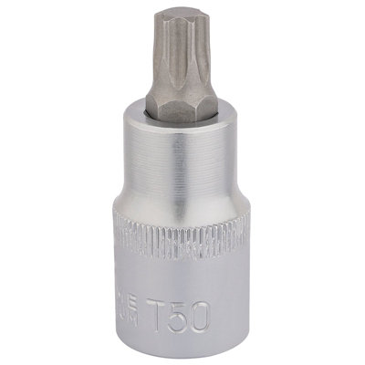 Draper 66886 T50 TX-Star Schlagschrauber-Bit, 1/2 Zoll Antrieb, Blau – Für Torx-Schrauben, Robuster Stahl
