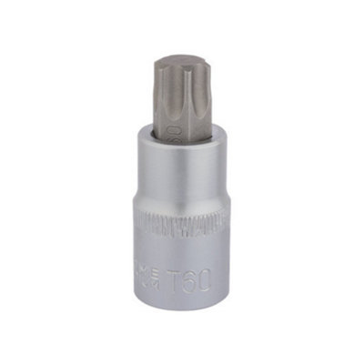 Draper T60 x 55mm 1/2" Square Drive Draper TX-STAR Socket Bit 16323