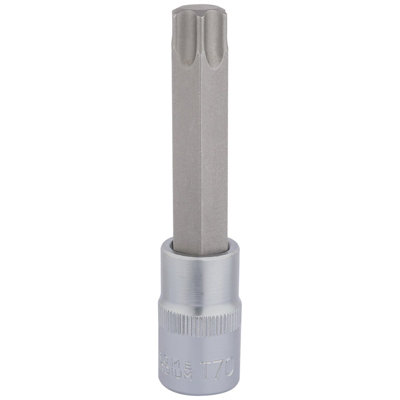 Draper T70 x 100mm Draper TX-STAR 1/2" Square Drive Socket Bit 16327