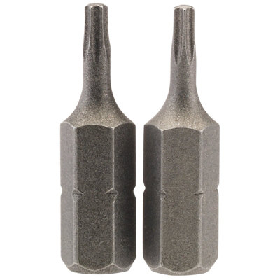 Draper T8 1/4" Hex. Draper TX-STAR Insert Bit 25mm Long x 2 66426