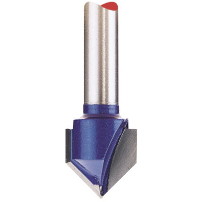 Draper TCT Router Bit, 1/4" Groove, 12.7mm x 90 degrees 75336 DIY at B&Q