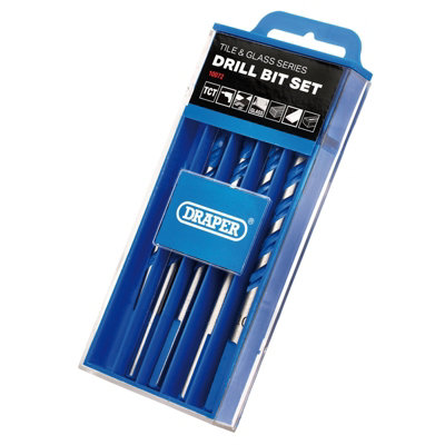 Draper TCT Tile and Glass Drill Bit Set (6 Piece) 10072