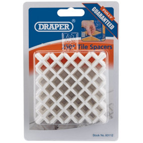 Draper Tile Spacers, 2mm (Approx 250) 83112