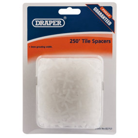 Draper Tile Spacers, 3mm (Approx 250) 82757