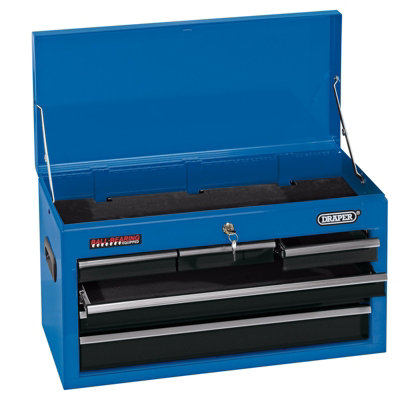 Draper Tool Chest, 6 Drawer, 26", Blue 14606