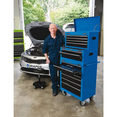 Draper Combined Roller Cabinet and Tool Chest Blue