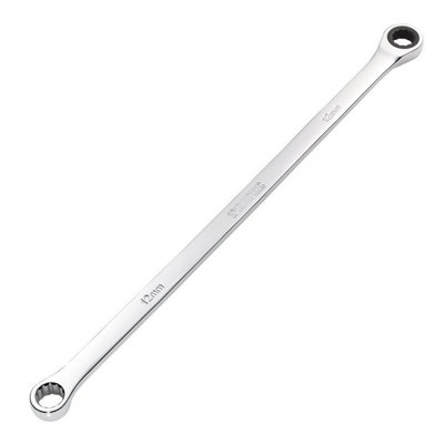 Draper Tools HI-TORQ Metric Extra-Long Double Ring Ratchet Spanner, 12mm