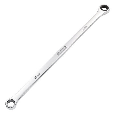 Draper Tools HI-TORQ Metric Extra-Long Double Ring Ratchet Spanner, 14mm