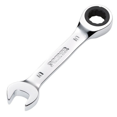 Draper Tools HI-TORQ Metric Stubby Ratchet Combination Spanner, 10mm