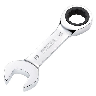 Draper Tools HI-TORQ Metric Stubby Ratchet Combination Spanner, 19mm