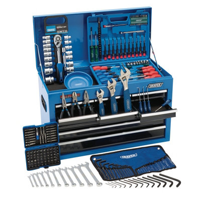 Draper Top Chest Tool Kit, 9 Drawer (216 Piece) 21548