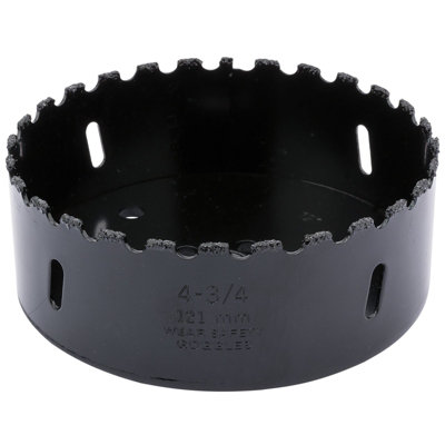 Draper Tungsten Carbide Grit Hole Saw, 121mm 34970 DIY at B&Q