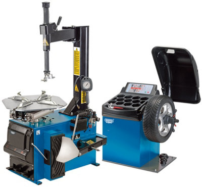 Draper Tyre Changer and Wheel Balancer Kit 16235