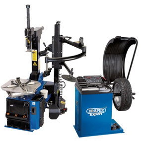Draper Tyre Changer with Assist Arm and Wheel Balancer Kit 02152