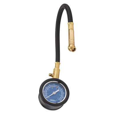 Draper Tyre Pressure Gauge with Flexible Hose 69924 DIY at B&Q