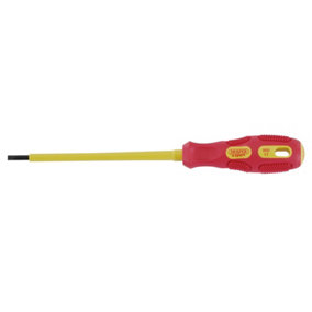 Draper VDE Approved Fully Insulated Plain Slot Screwdriver, 3.0 x 100mm (Display Packed) 69212