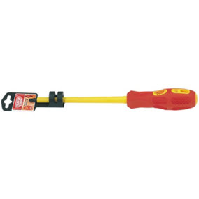 Draper VDE Approved Fully Insulated Plain Slot Screwdriver, 6.5 x 150mm (Display Packed) 69215