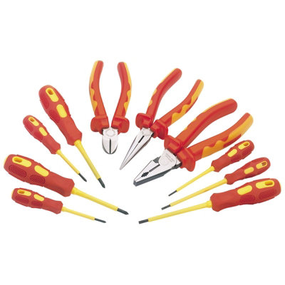 Draper  VDE Approved Fully Insulated Pliers and Screwdriver Set (10 Piece) 71155