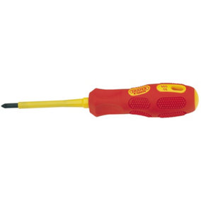 Draper VDE Approved Fully Insulated PZ TYPE Screwdriver, No.1 x 80mm (Sold Loose) 69231