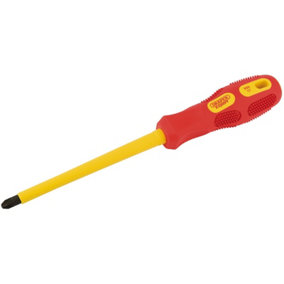Draper VDE Approved Fully Insulated PZ TYPE Screwdriver, No.3 x 150mm (Display Packed) 75389