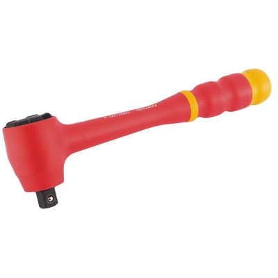 Draper VDE Reversible Ratchet with Soft Grip Handle, 1/2