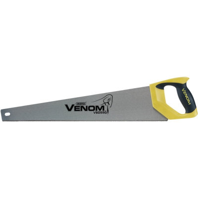 Draper Venom Second Fix Double Ground Handsaw, 550mm, 11tpi/12ppi 82197