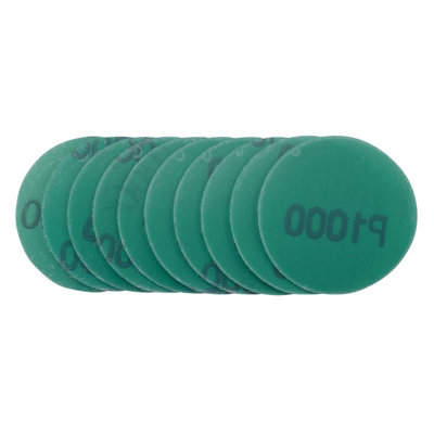 Draper  Wet and Dry Sanding Discs with Hook and Loop, 50mm, 1000 Grit (Pack of 10) 01109