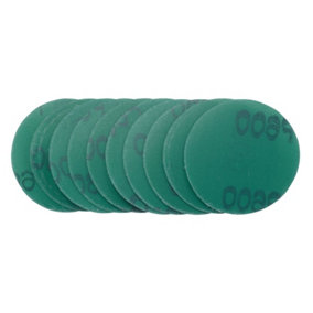 Draper  Wet and Dry Sanding Discs with Hook and Loop, 50mm, 600 Grit (Pack of 10) 01083