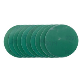 Draper  Wet and Dry Sanding Discs with Hook and Loop, 75mm, 1000 Grit (Pack of 10) 04426