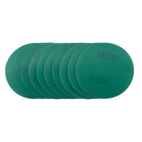 Draper  Wet and Dry Sanding Discs with Hook and Loop, 75mm, 600 Grit (Pack of 10) 04419