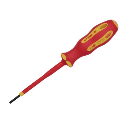 Draper  XP1000 VDE Plain Slot Screwdriver, 2.5 x 75mm 64367