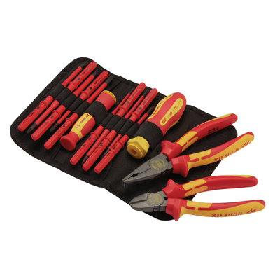 Draper XP1000 VDE Slimline Interchangeable Screwdriver and Pliers Set (14 Piece) 94860