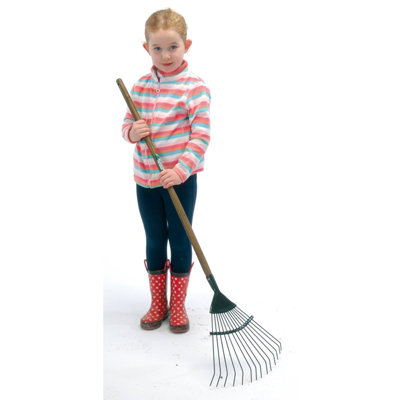 Draper 20690 Rake With Ash Handle - Lightweight Garden Rake For Young Gardeners & Raised Beds