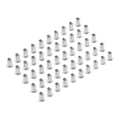 Draper Zinc Plated Threaded Insert Rivet Nuts, M6 x 1.0mm (Pack of 50)  04053