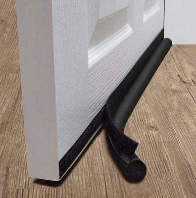 Draught Insulator Strip Foam Seal - One Sided Door Draft Excluder With Self-Adhesive Tape - Fits to Bottom of Door Under