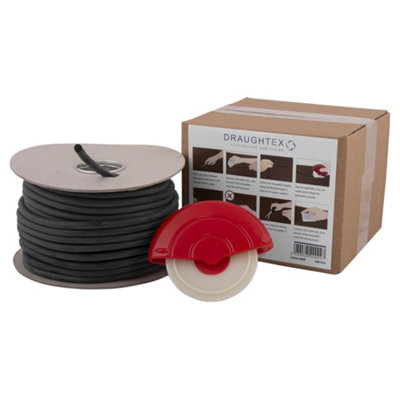 DraughtEx Floorboard Draught Excluder Insulating Gap Filler (8mm Width 40 Metre Roll) DIY at B&Q