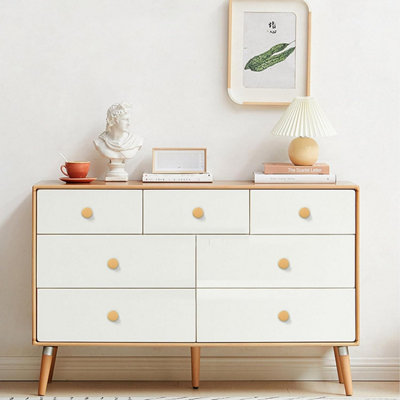 Drawer Knobs Cabinet & Cupboard Door Knobs Aluminum Alloy Round Drawer Handles and Knobs for Wardrobe, Furniture (Set of 10 Gold)