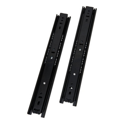 Drawer Runners Cabinet Drawer Slides Heavy Duty Full Extension with Ball Bearing Slides 400mm, Side Mount 1 Pair