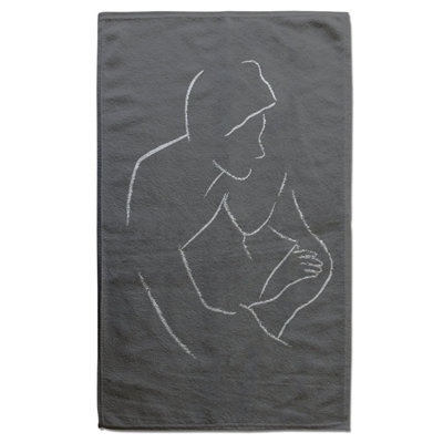 Drawing of a couple in one line (Bath Towel) / Default Title Price Comparisons | Compare The Build